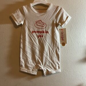 New‎ Infant Pumpkin Pie Size 3-6 Months Short Sleeve 1-pc Outfit-Cat & Jack